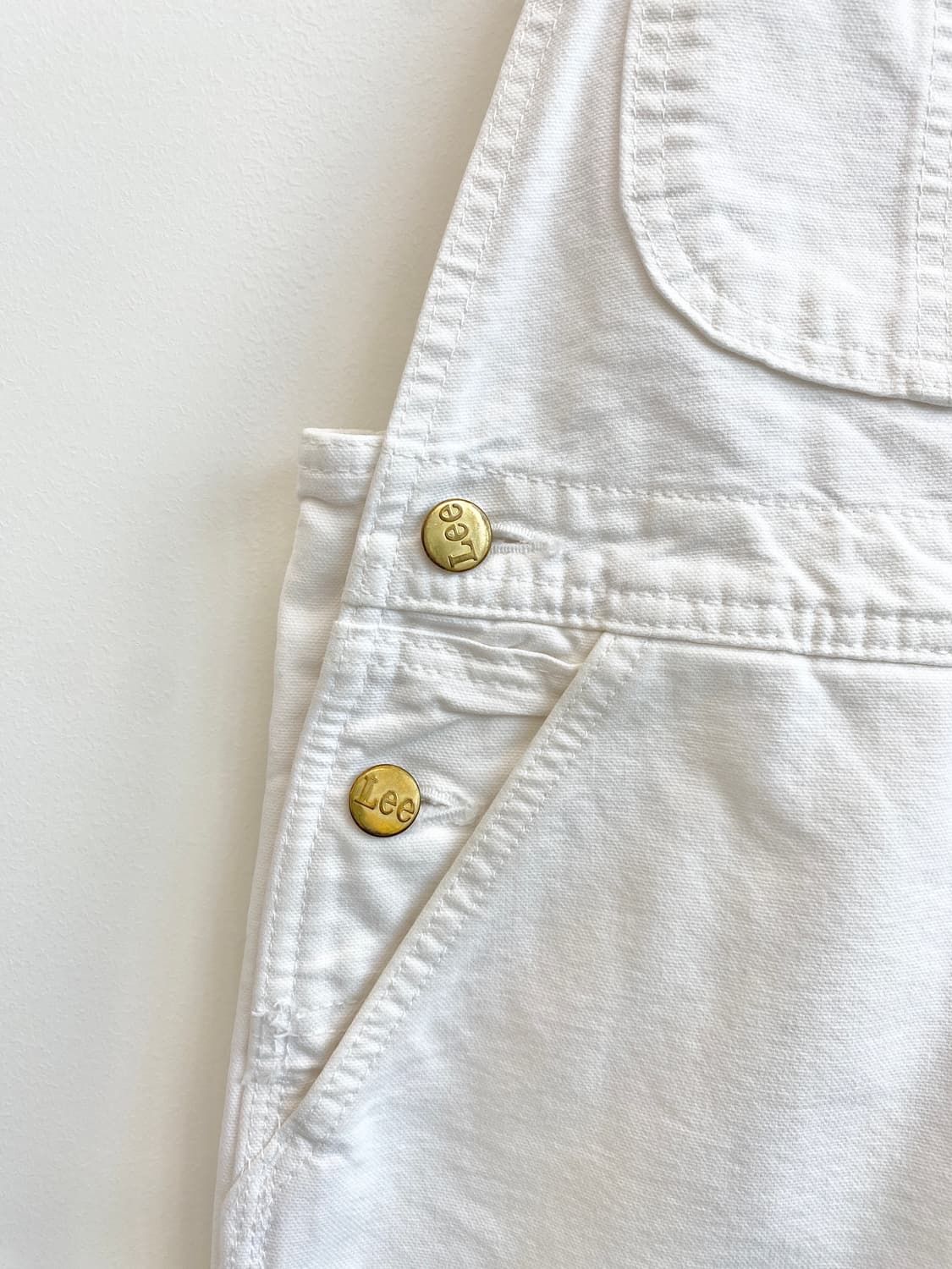 90's 리 화이트 데님 오버롤 상품이미지7