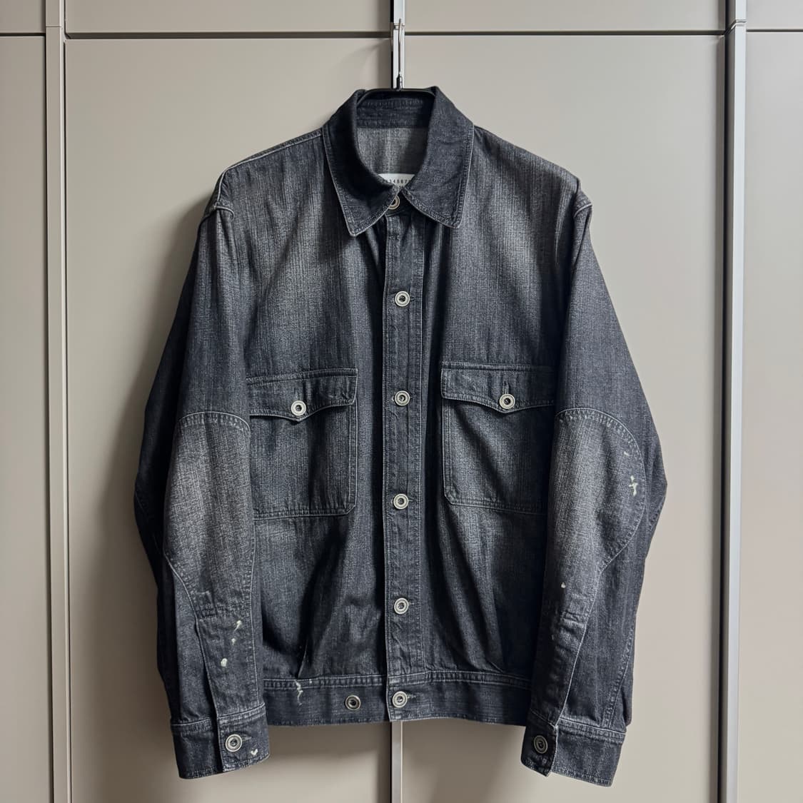 메종 마르지엘라 스톤워시 페인팅 데님 재킷 50 사이즈 상품이미지1