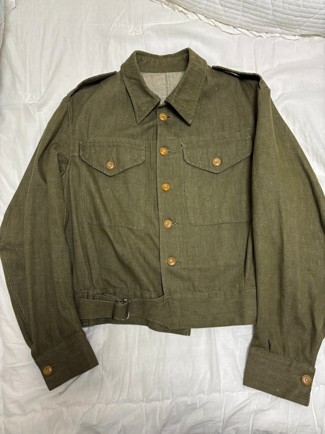 1951년 영국군 배틀 드레스 데님 자켓(105상당) 상품이미지3