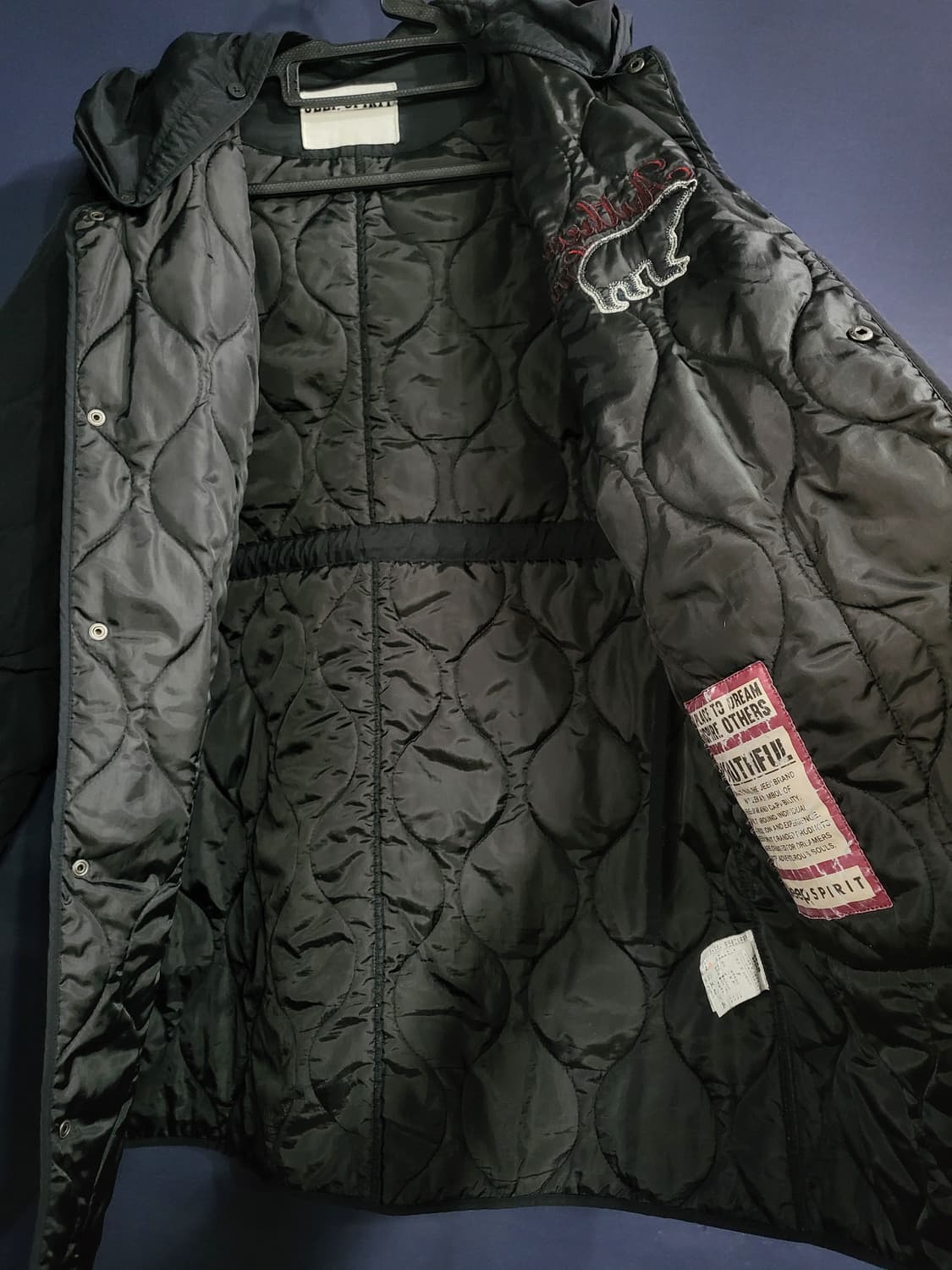 지프 스프릿 퀼팅 후드자켓 상품이미지4