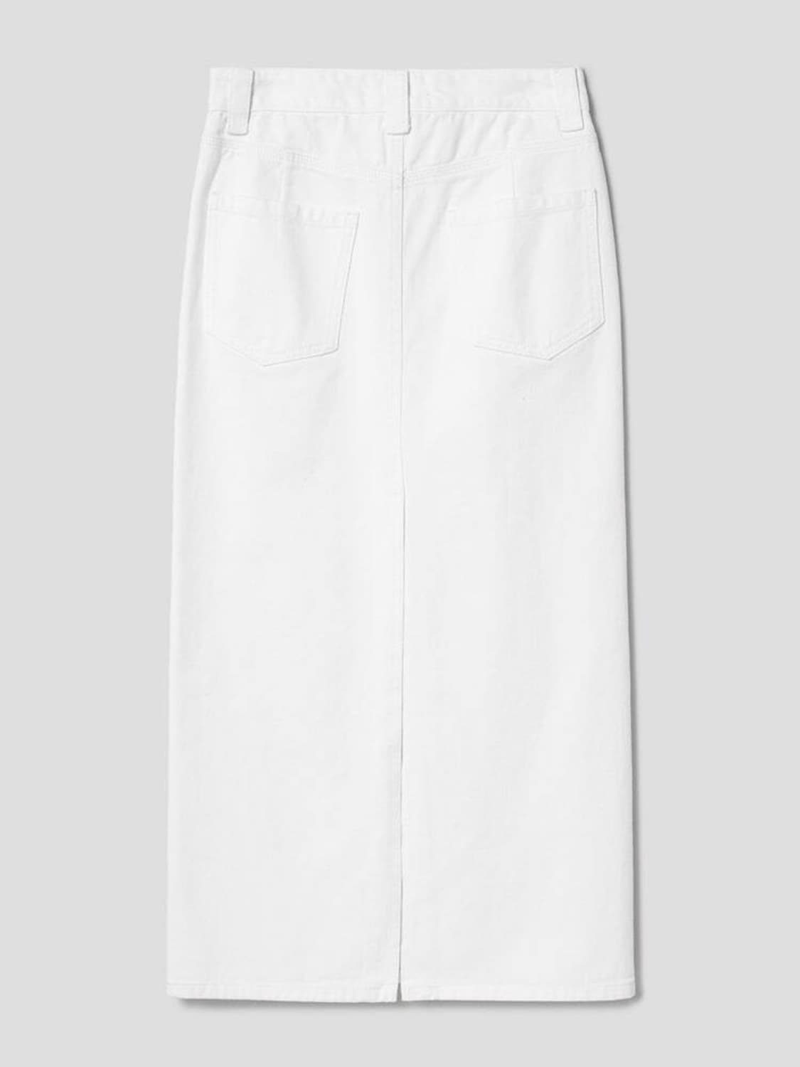디애퍼처 데님 롱스커트 화이트 m 상품이미지4