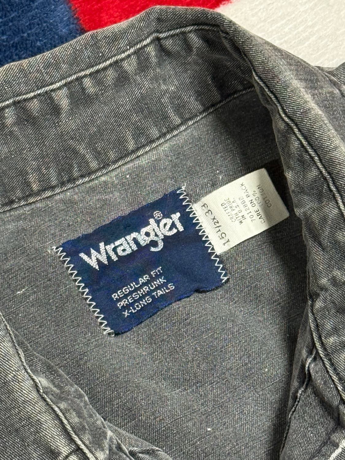 랭글러 웨스턴데님셔츠 Wrangler western denim shirt 상품이미지8