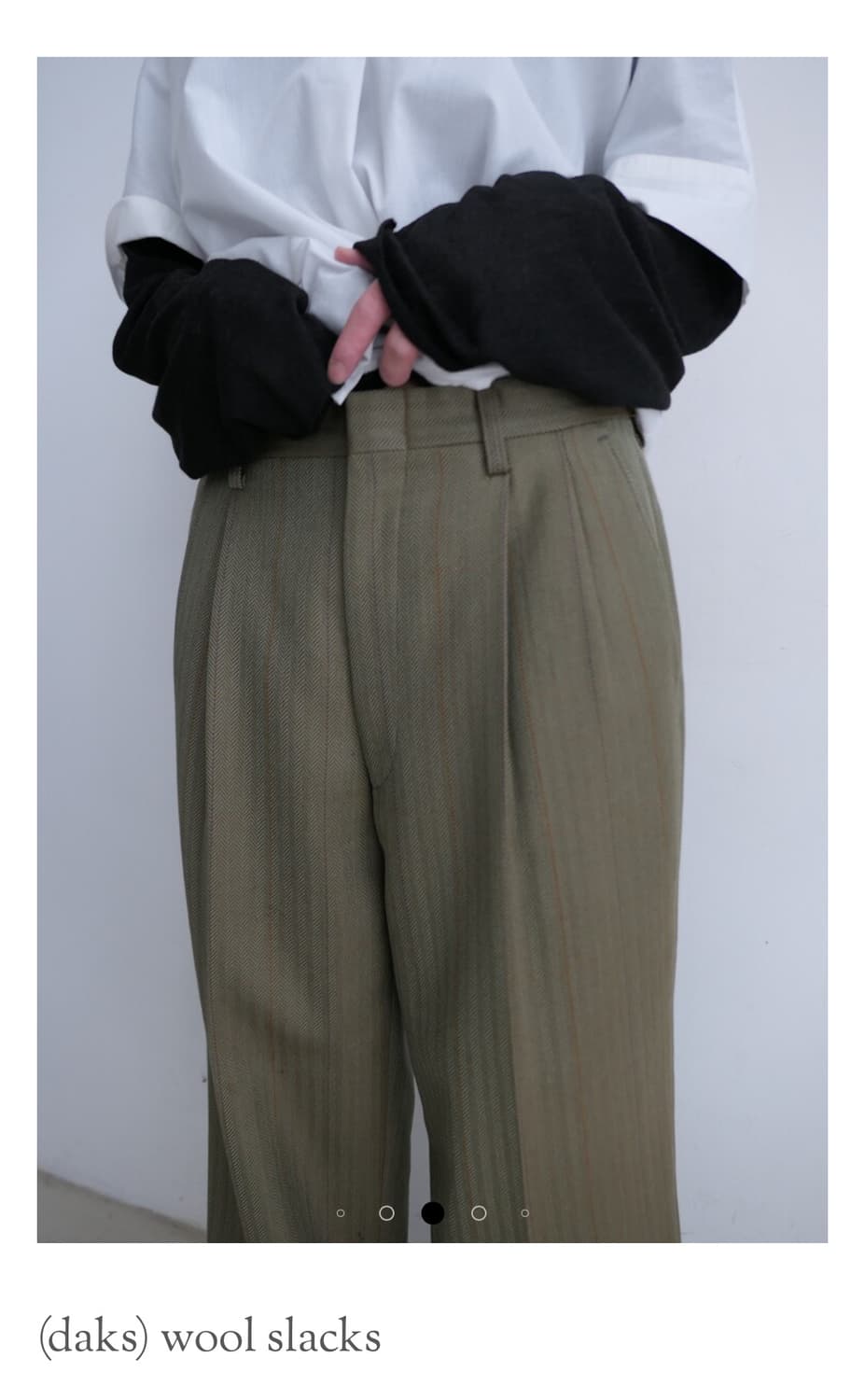 (daks) 울 슬랙스  상품이미지4