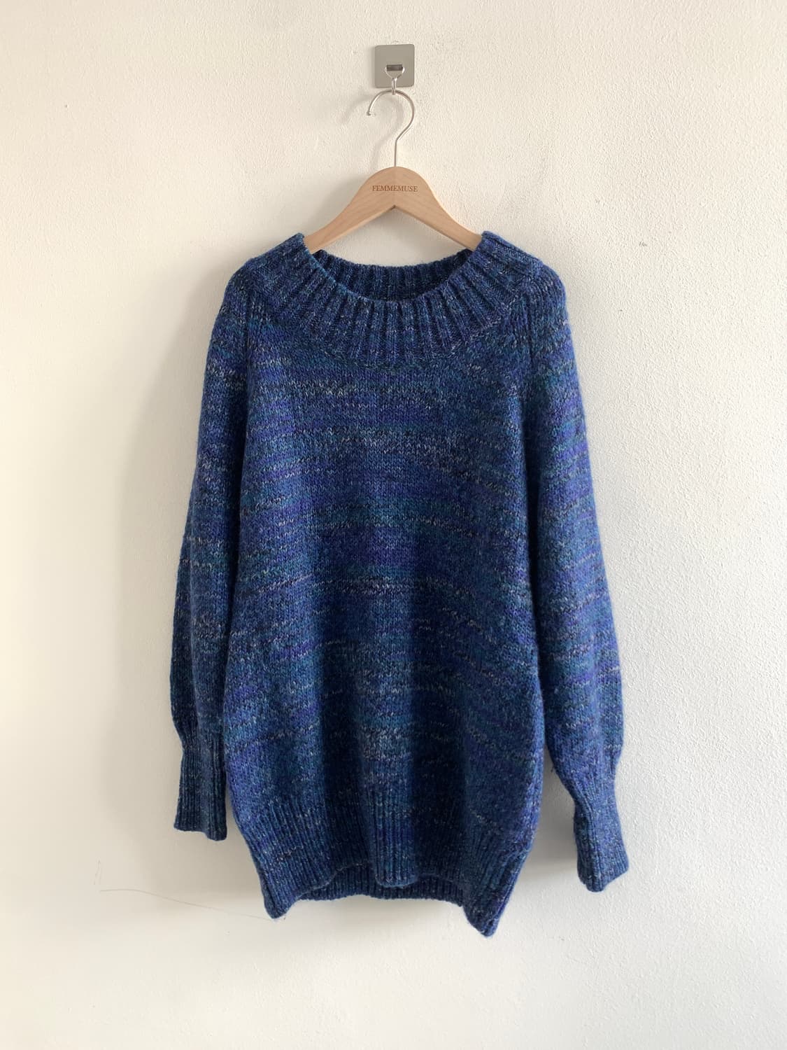 Rainbow loose long knit 상품이미지1