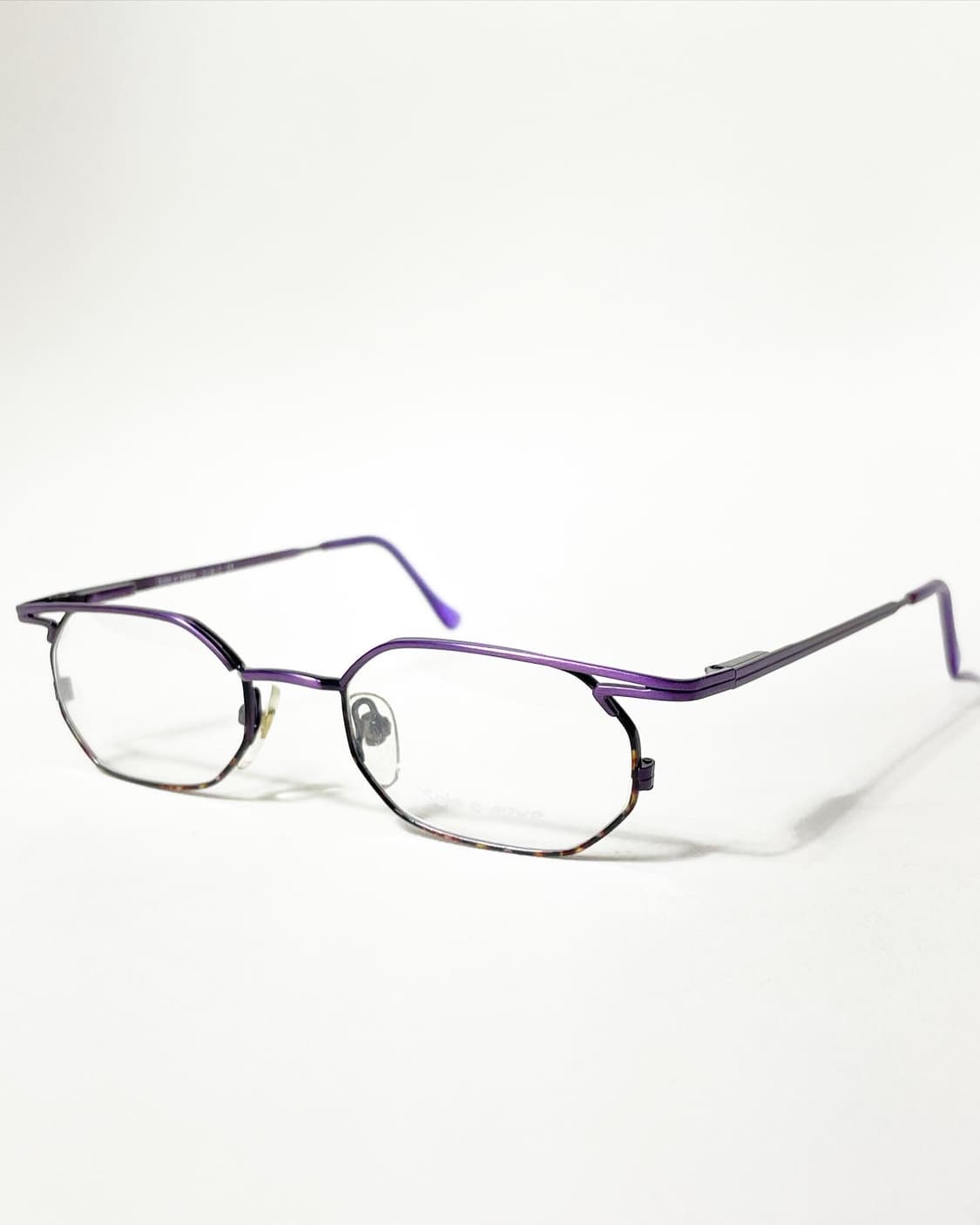 90s 프랑스제 Sole e Mare 스퀘어 안경 상품이미지3