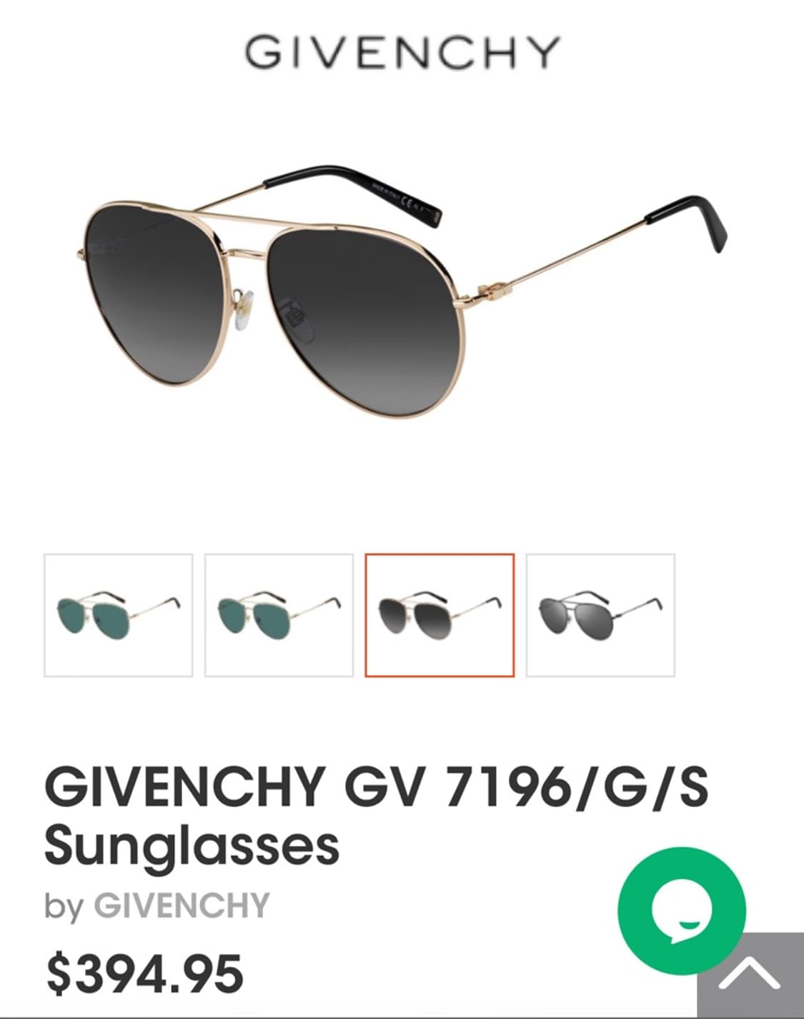 지방시 GIVENCHY 명품 보잉 파일럿 선글라스 0032 상품이미지10