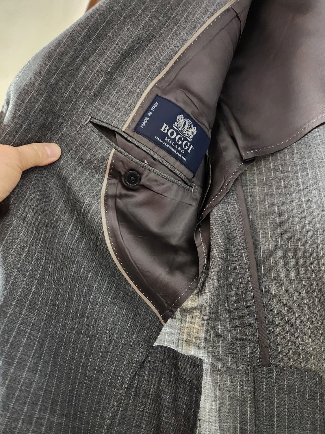 봄여름용 BOGGI 양복 세트100/32 상품이미지5