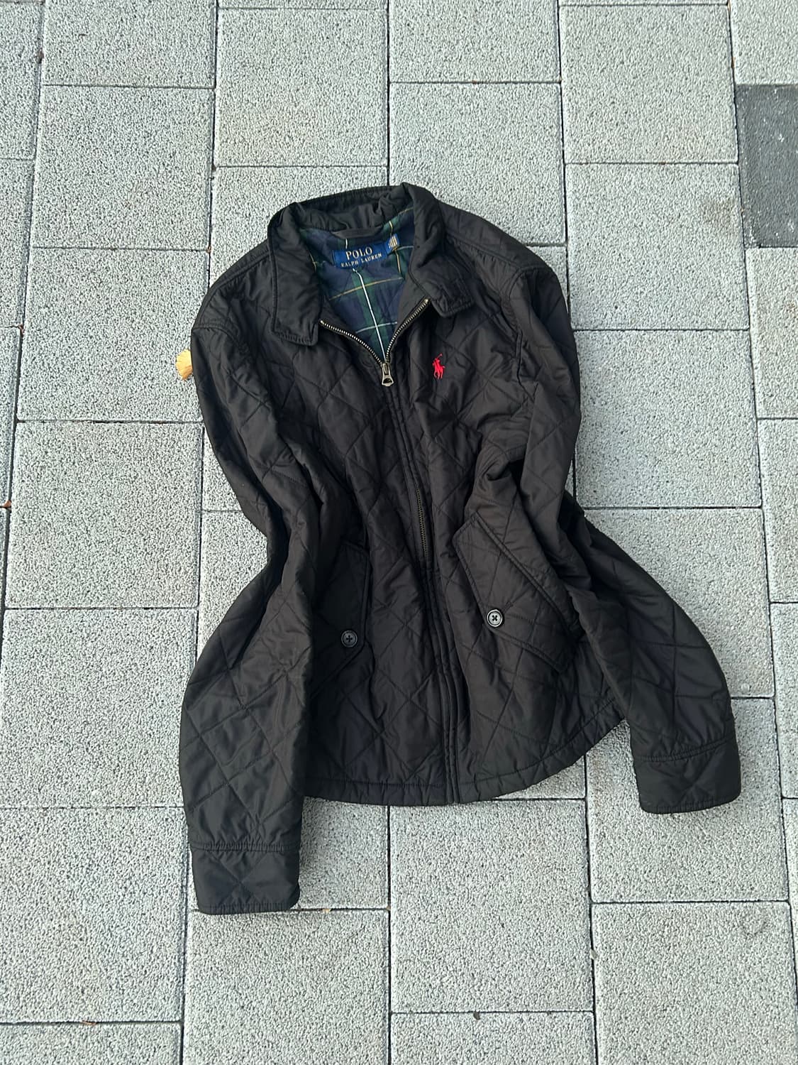 *rare* 폴로 퀄팅 블랙 경량패딩 상품이미지1