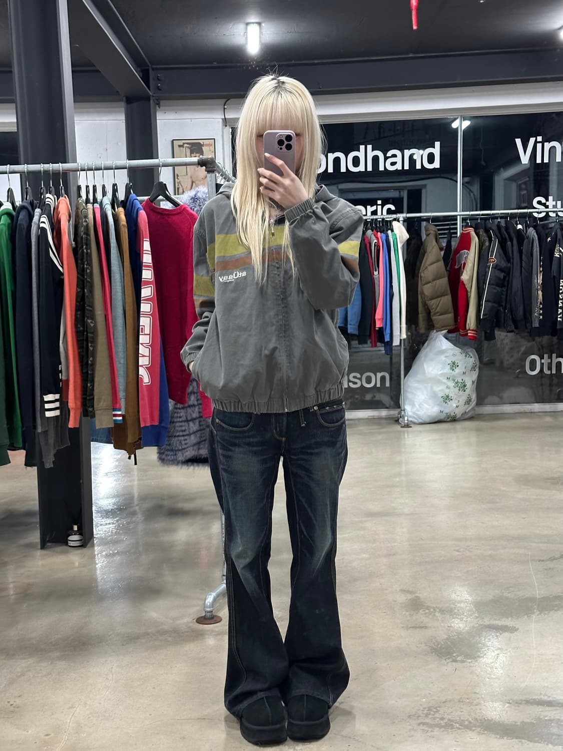 스투시 스트라이프 후드 자켓 상품이미지3