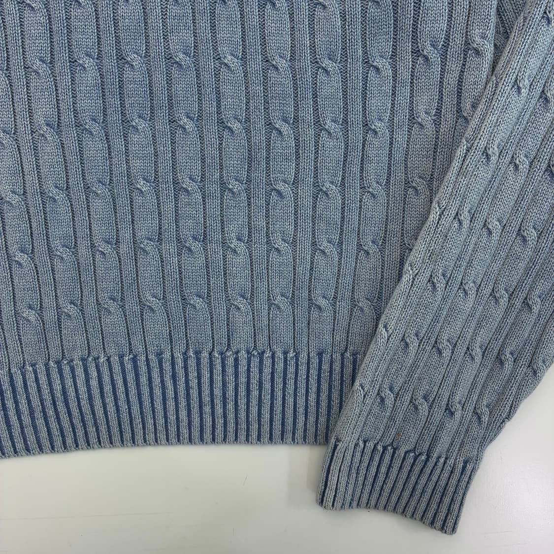 Satur 세터 다이드 케이블 니트 상품이미지4