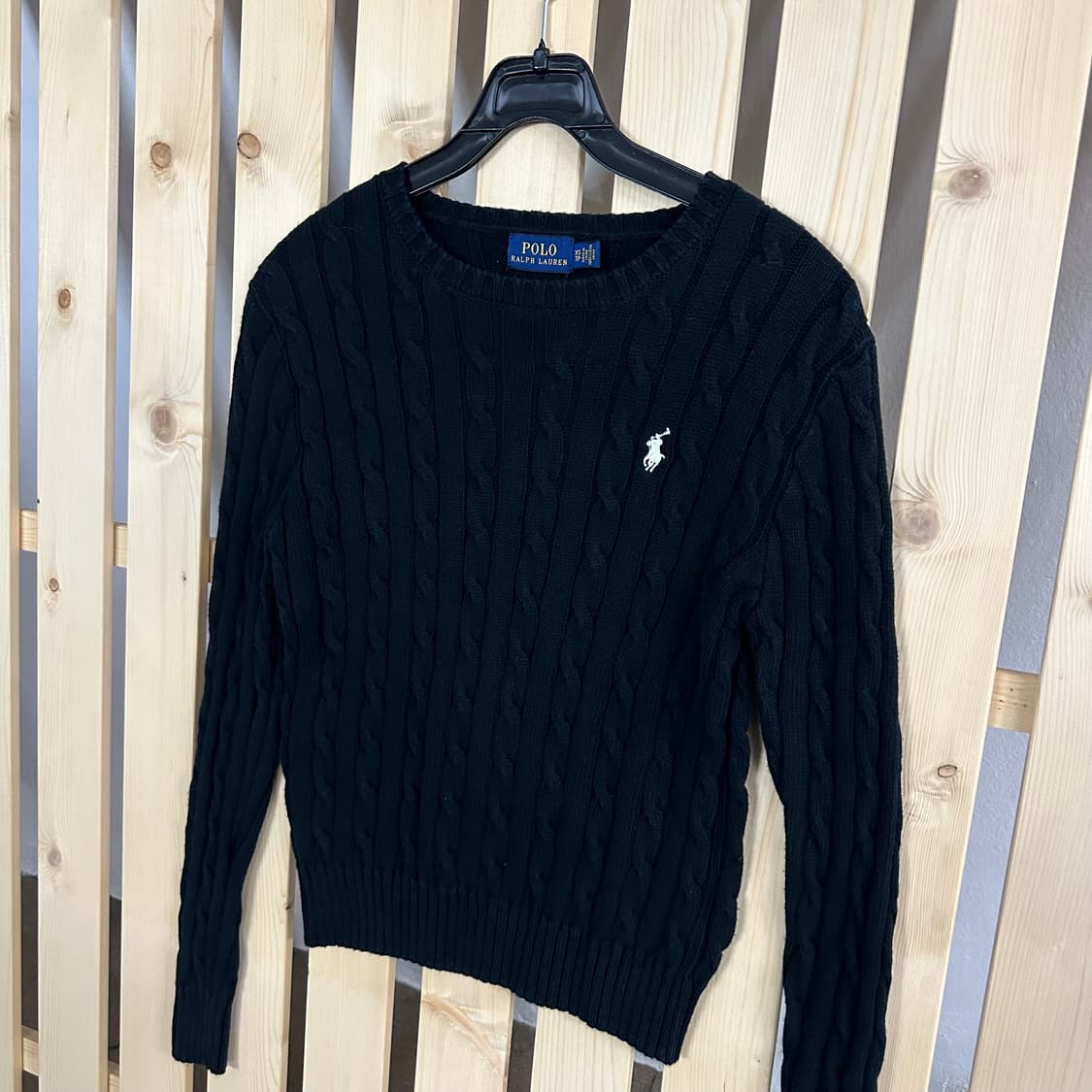 (S) 폴로 랄프로렌 블랙 케이블 니트 스웨터 상품이미지2
