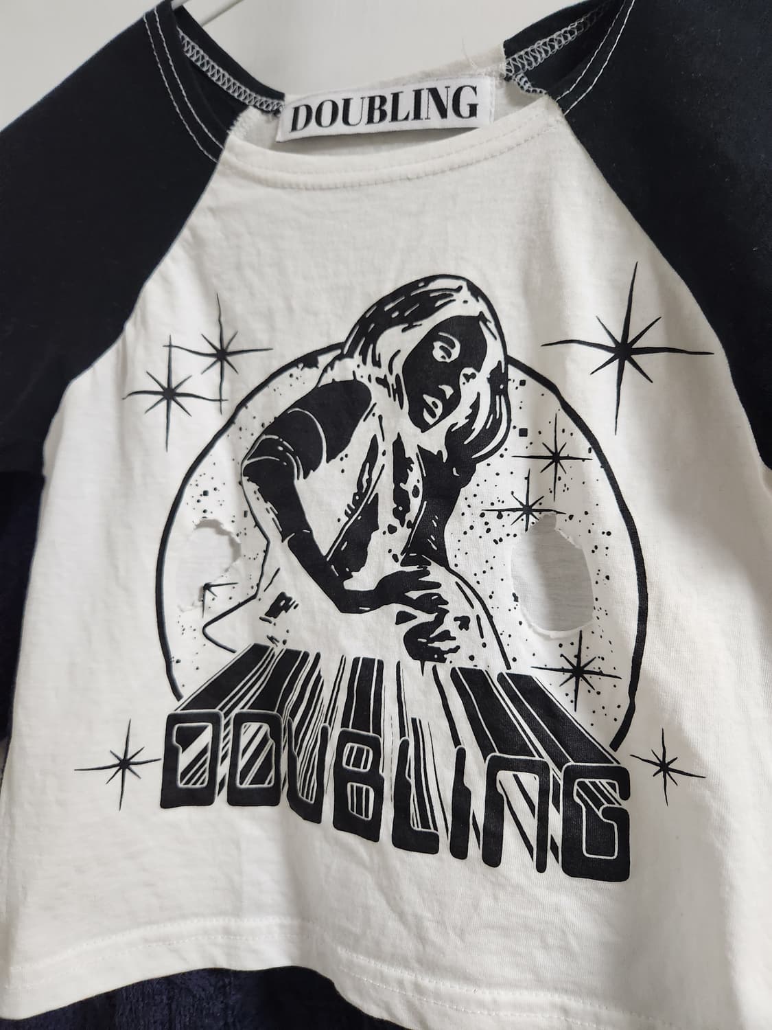 크롭 반팔티 F(XS) 상품이미지3