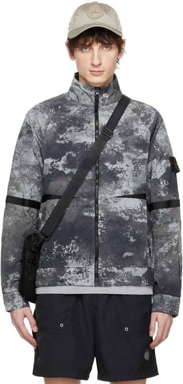 [S] 스톤아일랜드 24ss 디졸빙 그리드 카모 온 에코닐 자켓 상품이미지8