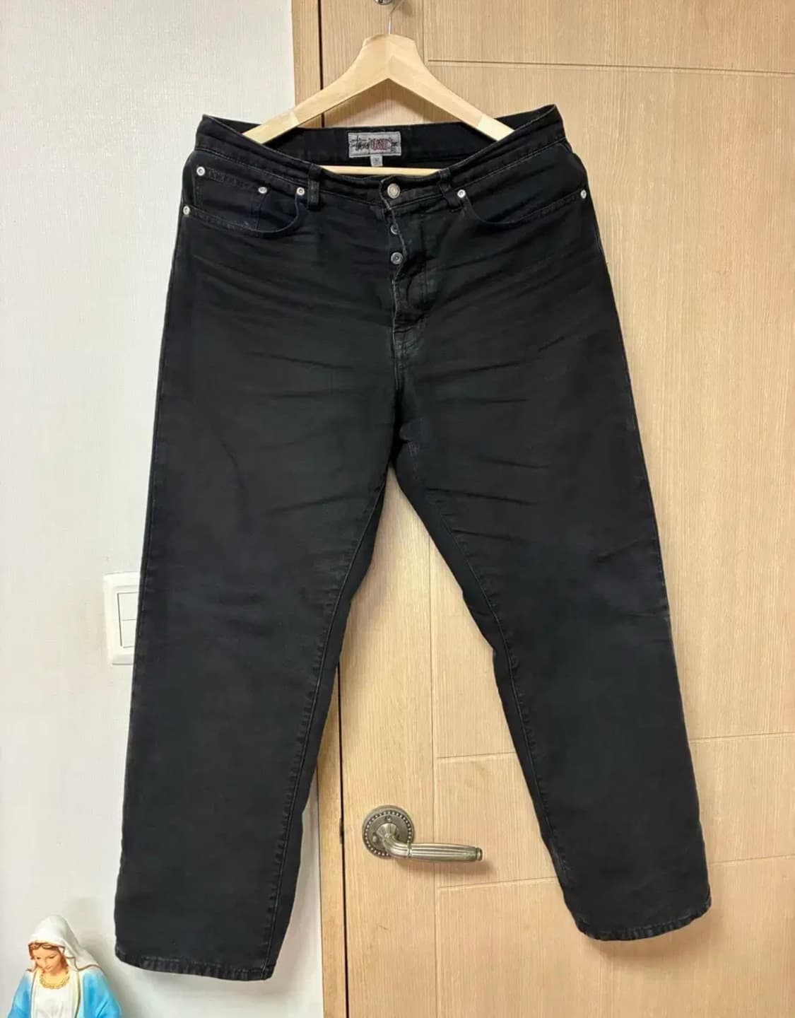 [32]스투시 클래식진 워시드 캔버스 블랙 상품이미지2