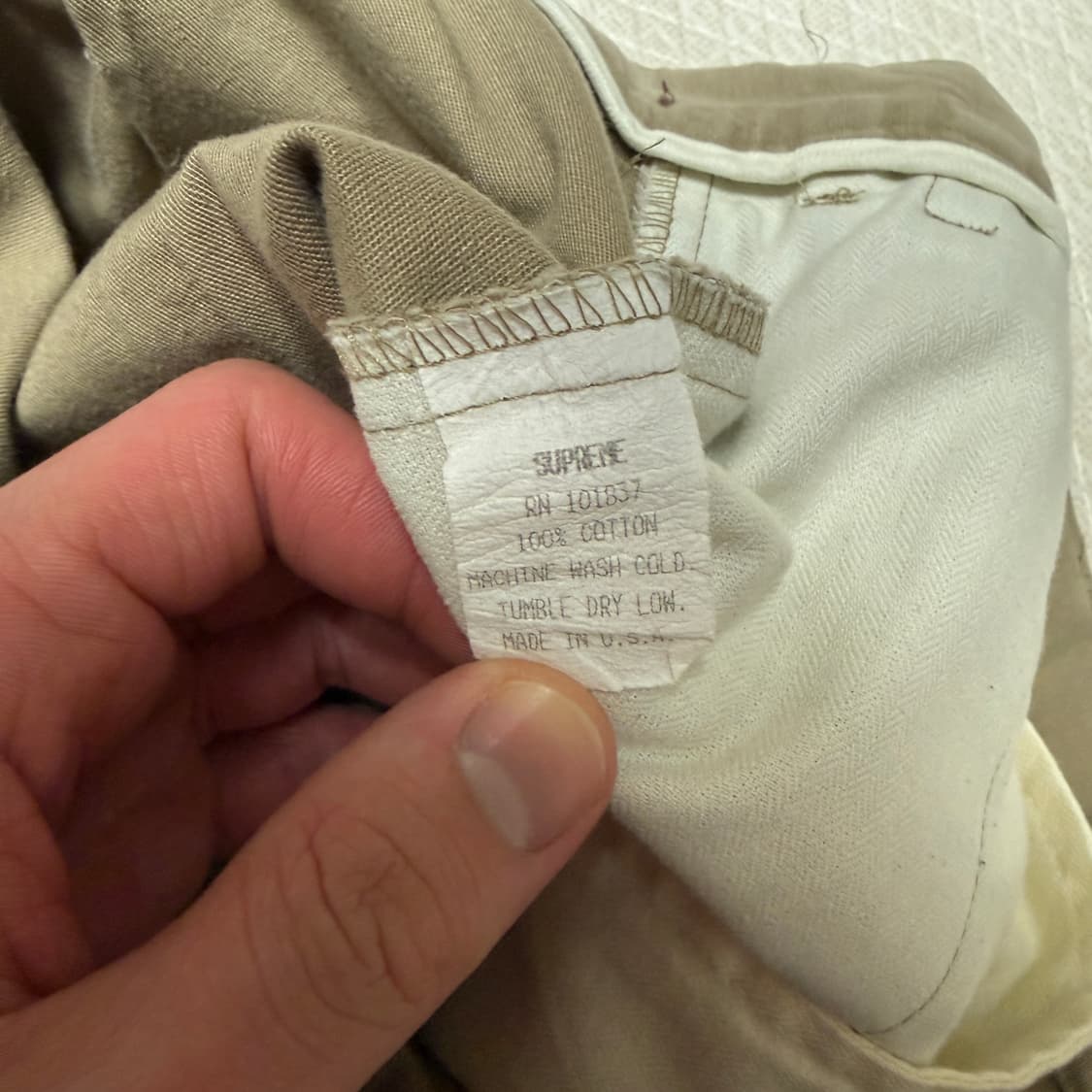 올드 슈프림 치노 팬츠 34 Size 상품이미지5