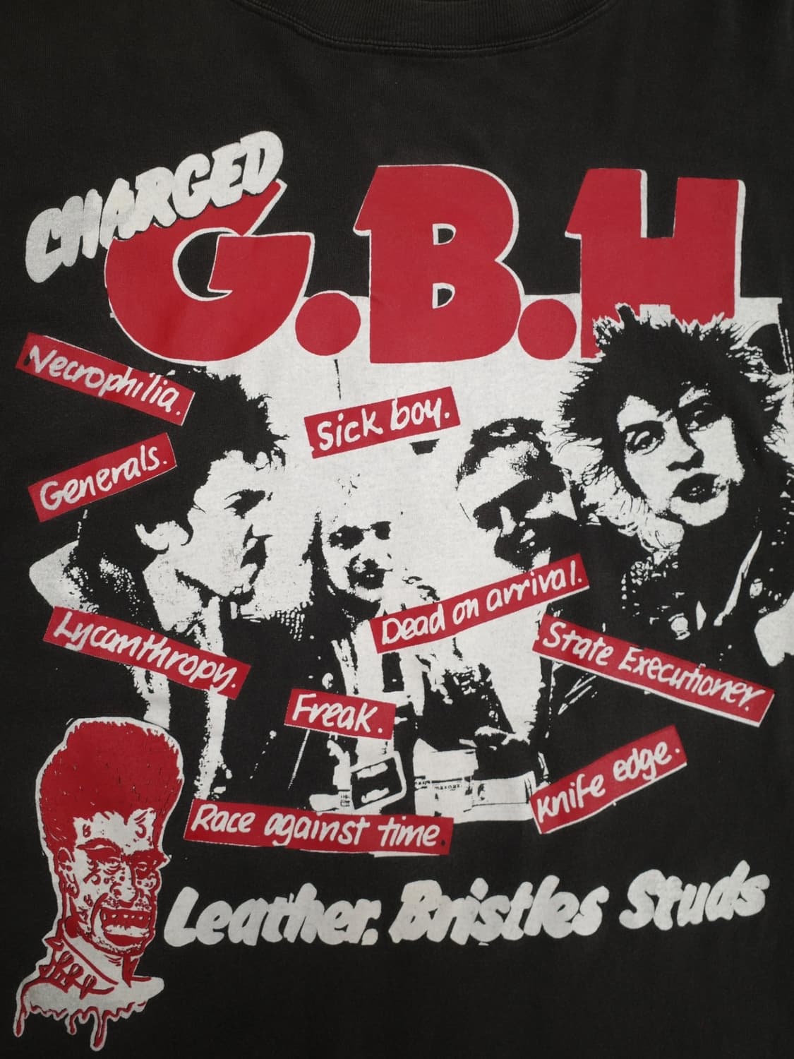 90‘s 차지드 GBH 밴드 티셔츠 상품이미지2