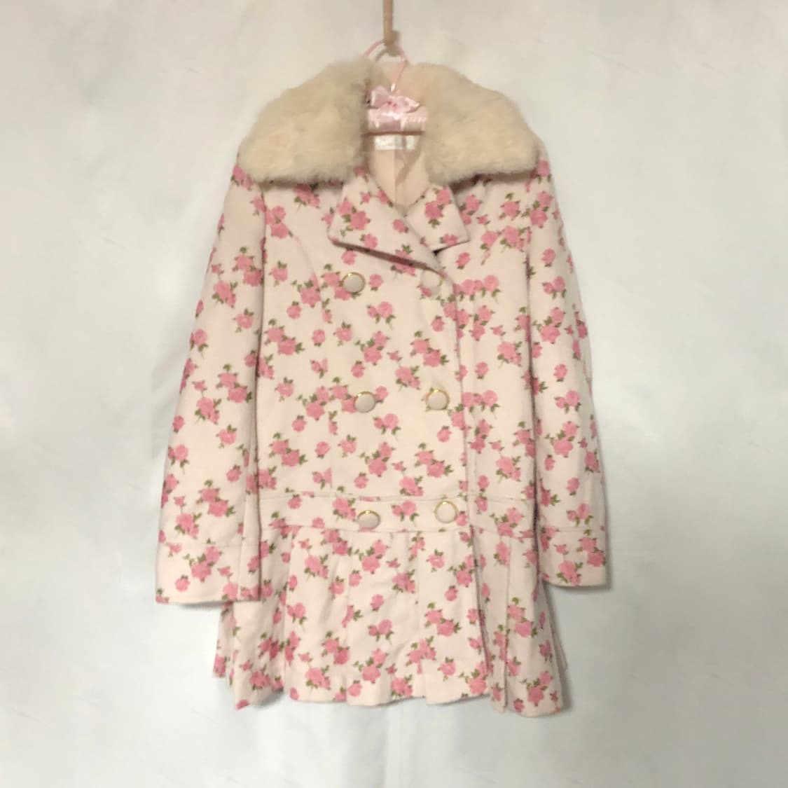 디어리 꽃무늬 코트 핑크 플로랄 deary 상품이미지8
