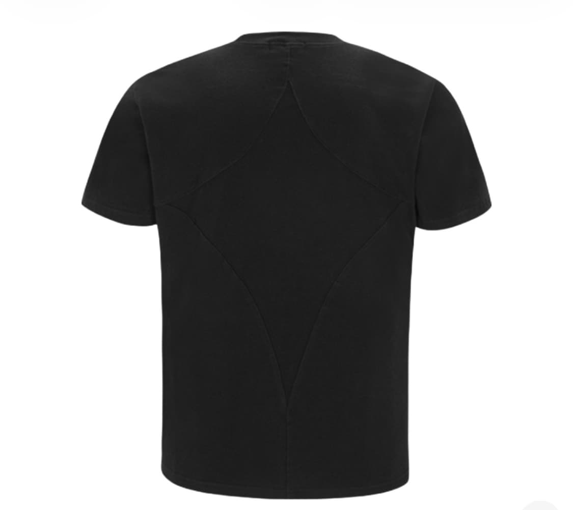 떠그클럽 백 티셔츠 슬림 블랙 상품이미지2