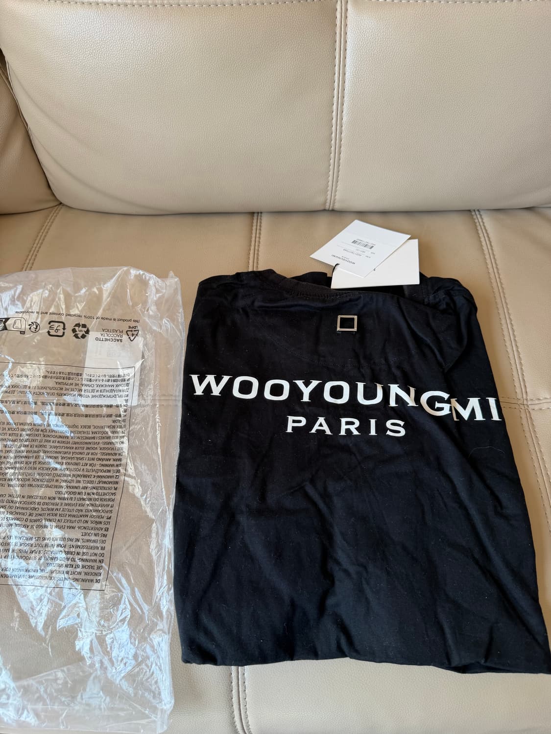 [52] 23ss 우영미 백로고 티셔츠 블랙 상품이미지1