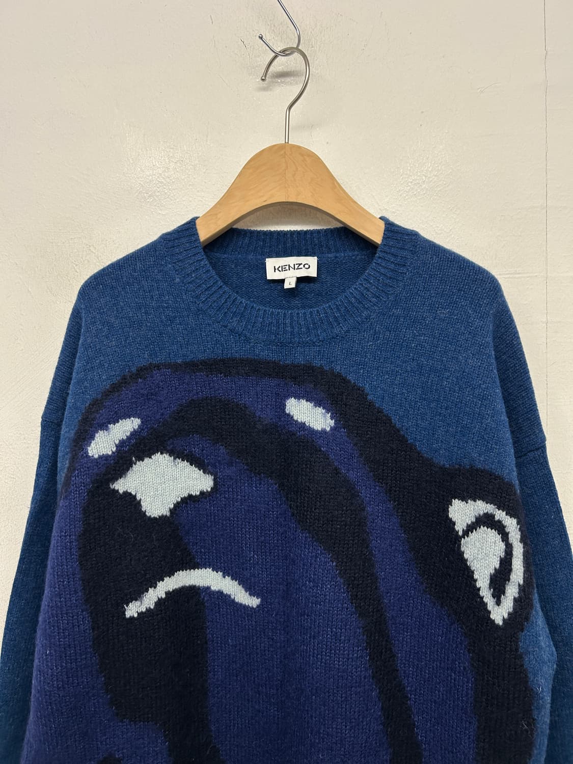 KENZO 블루 베어 니트 스웨터 상품이미지2