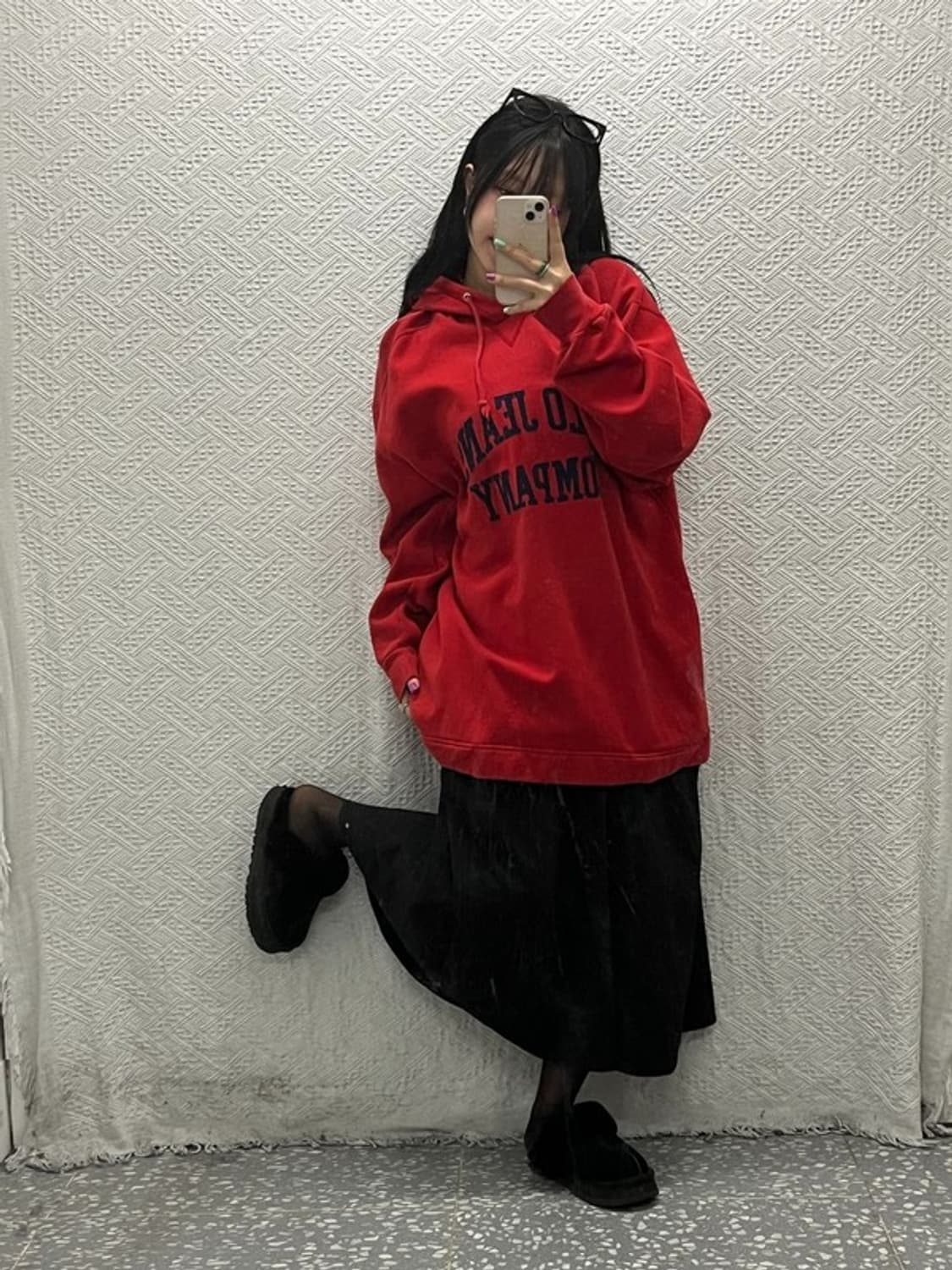 폴로 랄프로렌 올드스쿨 빈티지 빅사이즈 오버핏 후드티 L C06656 상품이미지1