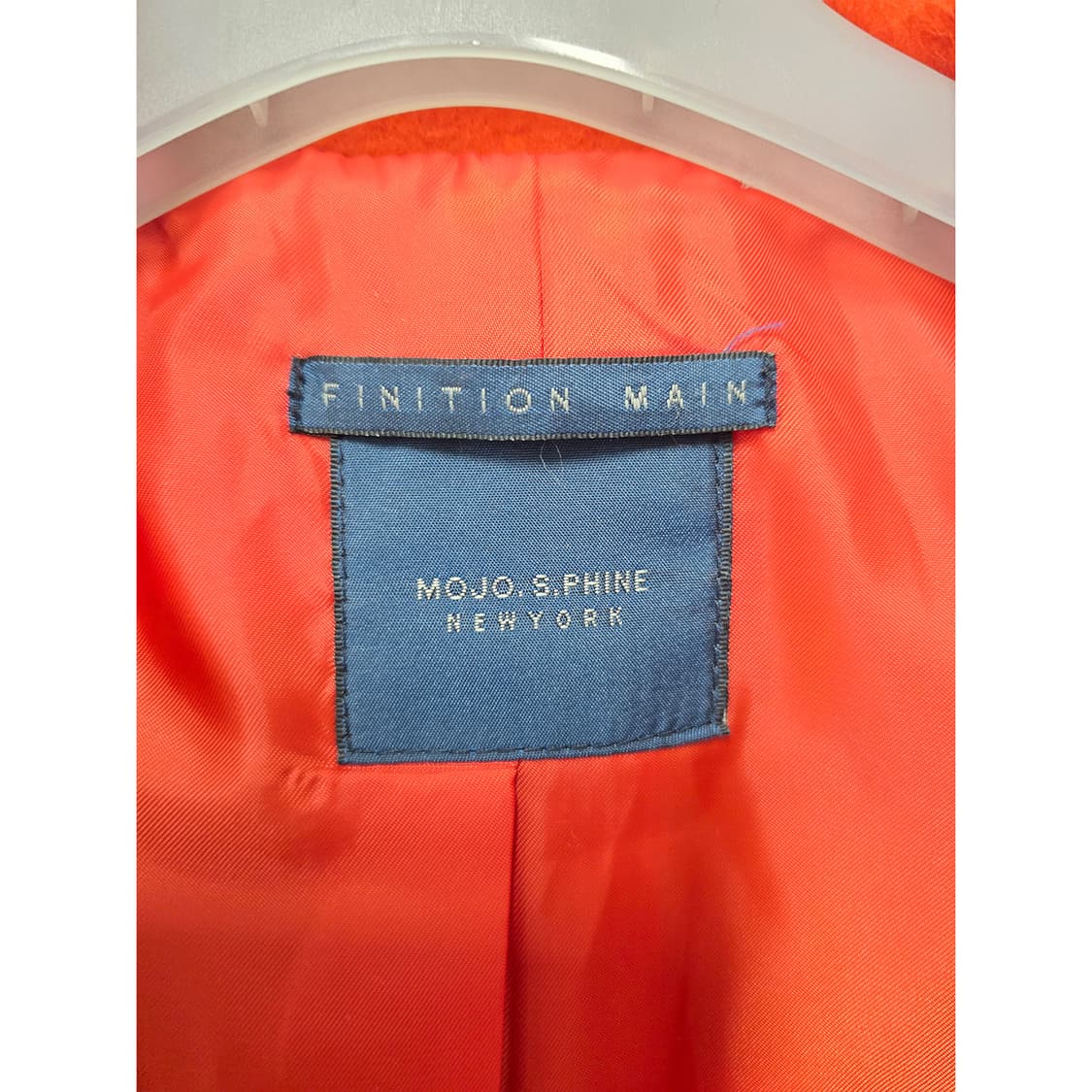 택포// S 모조에스핀 빨간 앙고라 모혼방 코트 상품이미지2