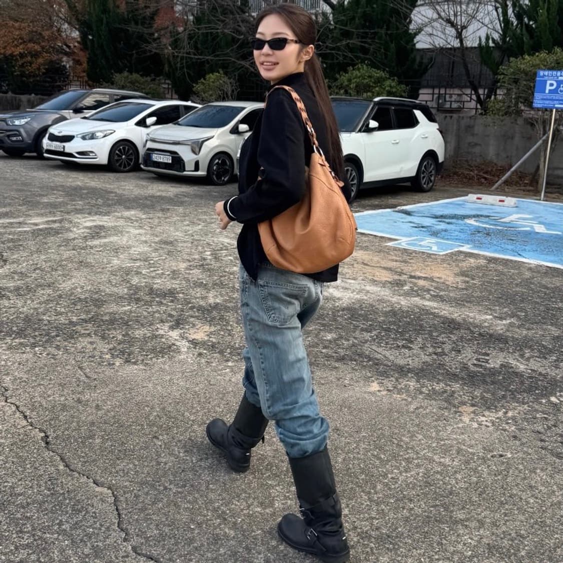 질샌더 레더 숄더백 상품이미지2