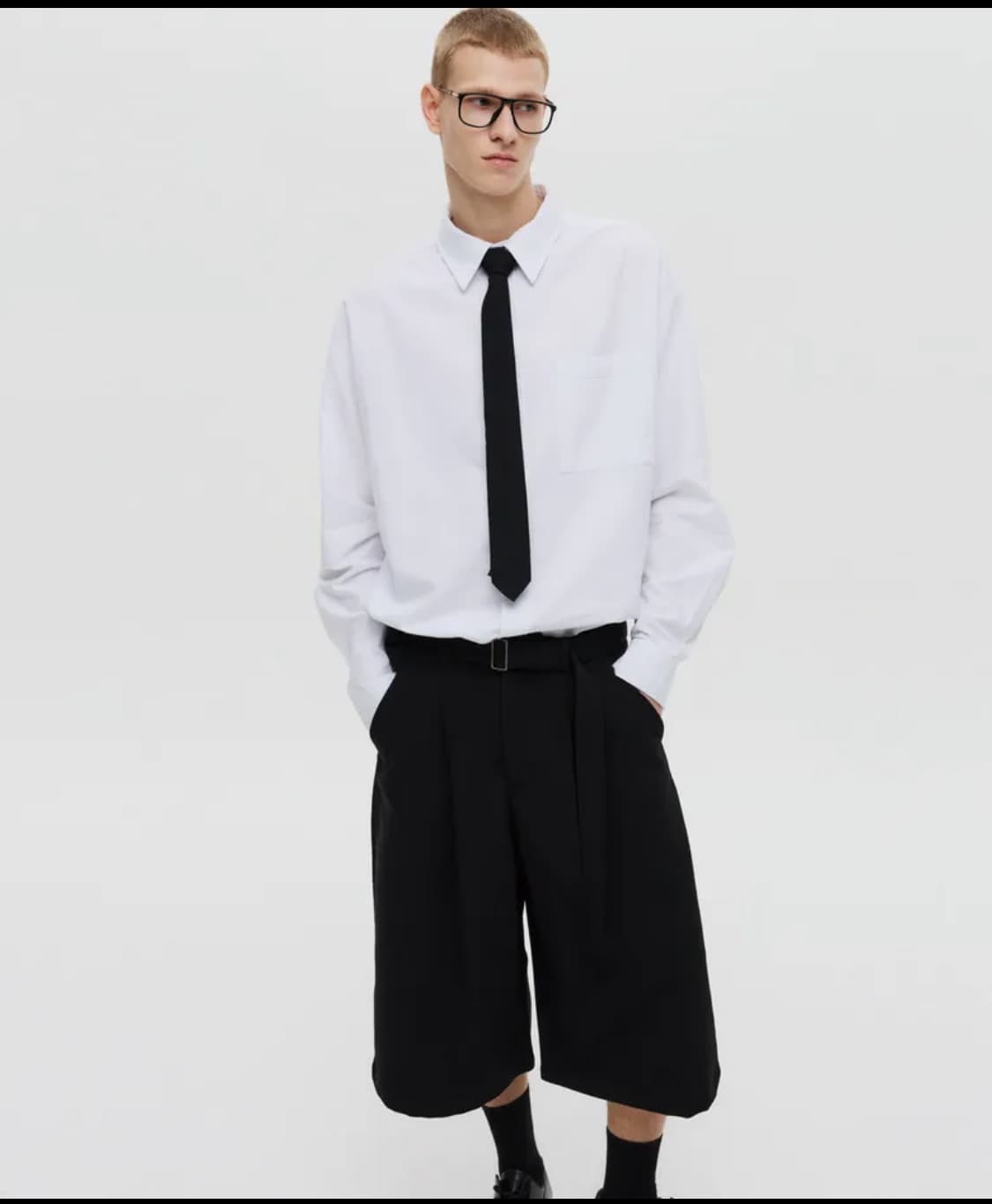 벨티드 버뮤다 슬랙스 상품이미지2