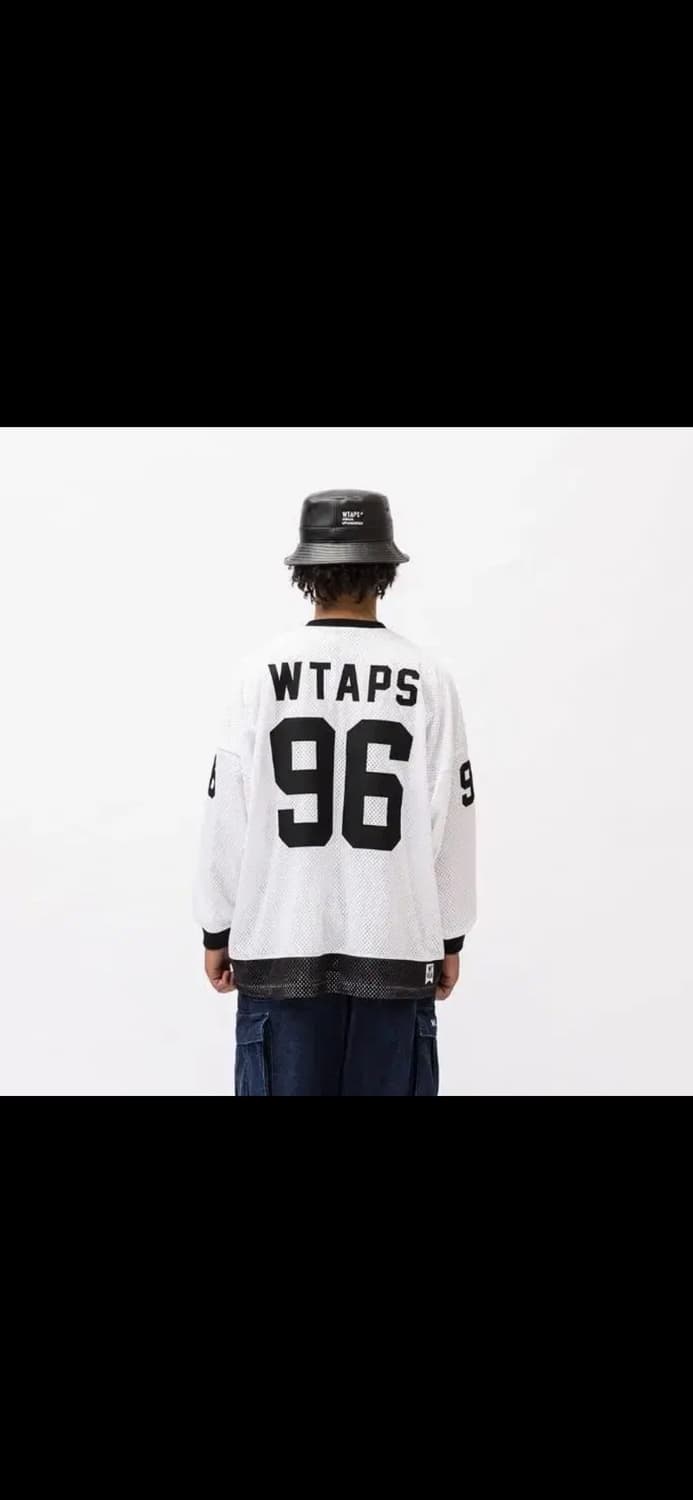 더블탭스 WTAPS NETMINDER 화이트 롱슬리브 상품이미지2