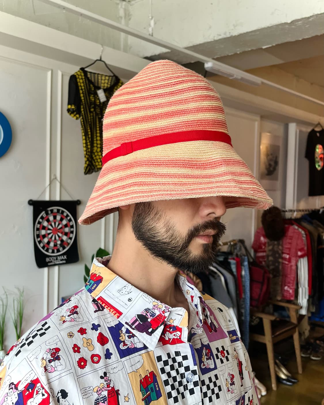 2000s DANIELE MEUCCI Italy Old Straw Hat 상품이미지3