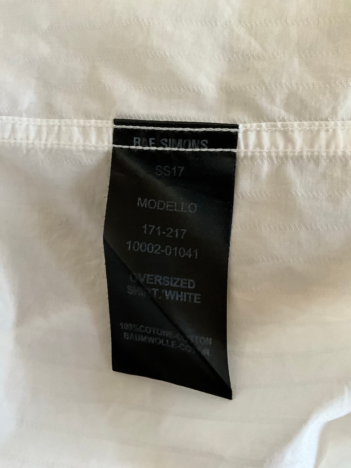 라프시몬스 X 로버트 메이플 소프 셔츠 상품이미지4