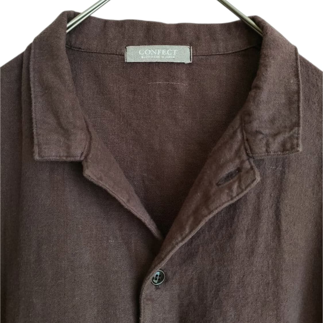 네스트로브컨팩트 브러쉬드 리넨 와이드 버기 셔츠 자켓 상품이미지5