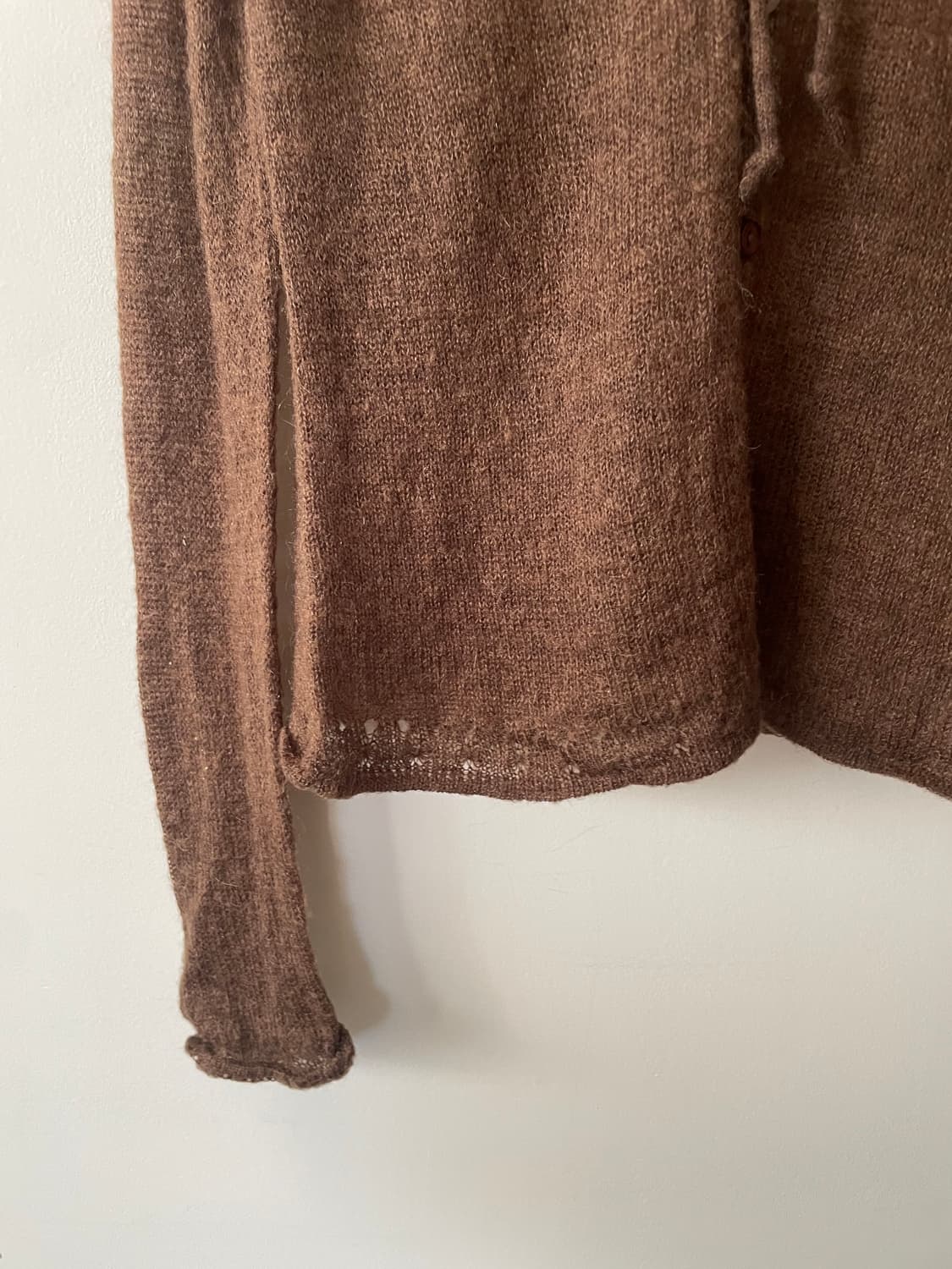 vintage frillneck string mohair cardigan 상품이미지4