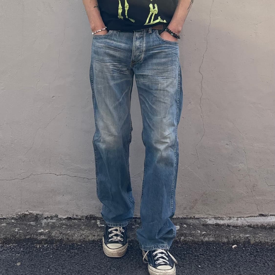 일본 리 유니온 메이드 신치백 서스펜더 워크 팬츠 상품이미지2