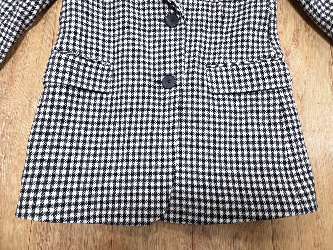 잇미샤(it michaa) 벨티드 체크 투버튼자켓 44 새상품 상품이미지5