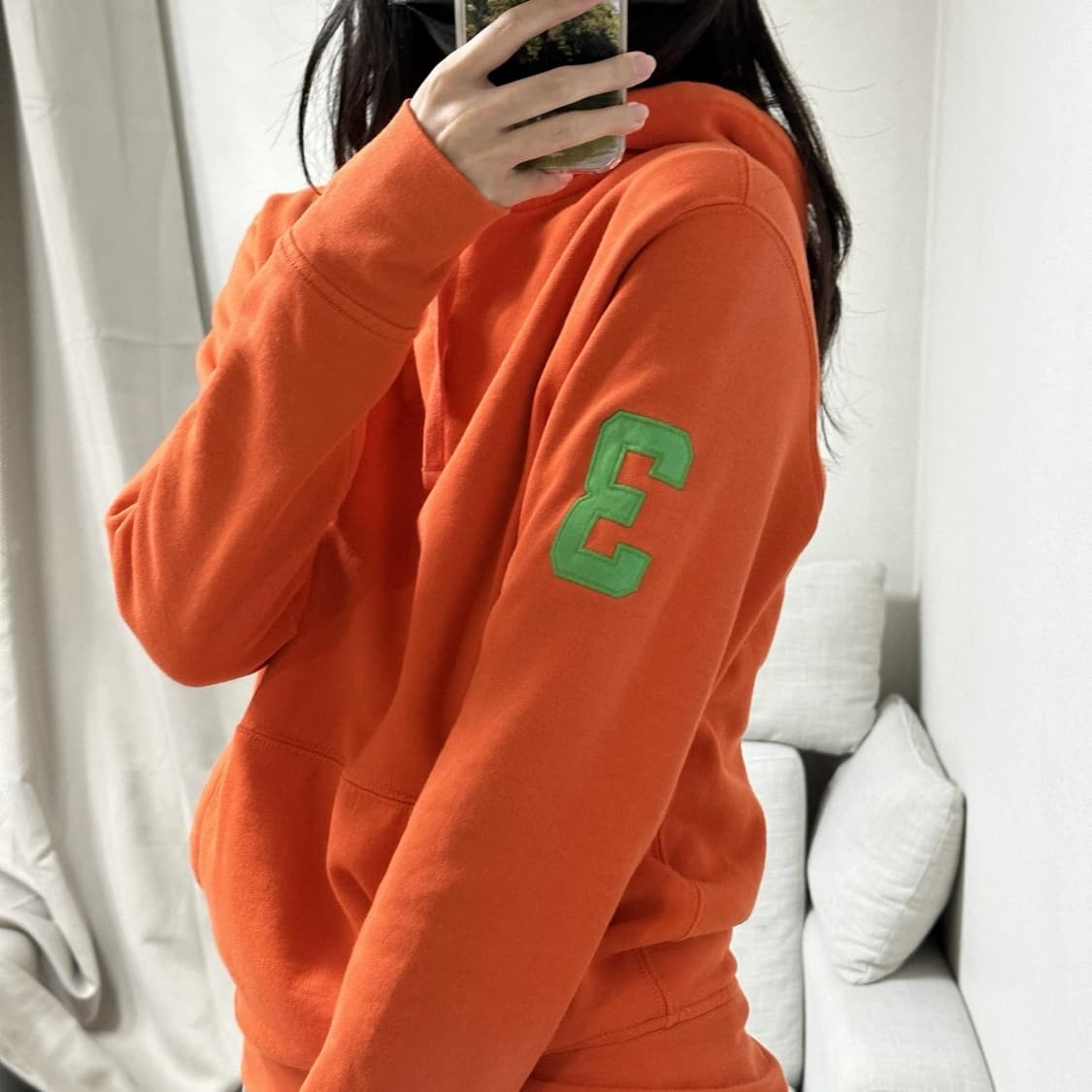 폴로랄프로렌 빅로고 후드티 오렌지 XS 상품이미지4