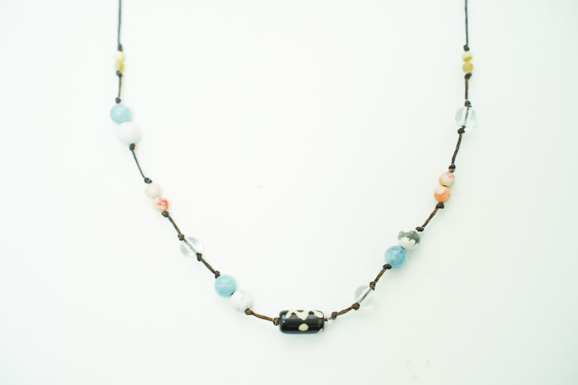 빈티지 비즈 목걸이 handmade pop necklace 상품이미지1