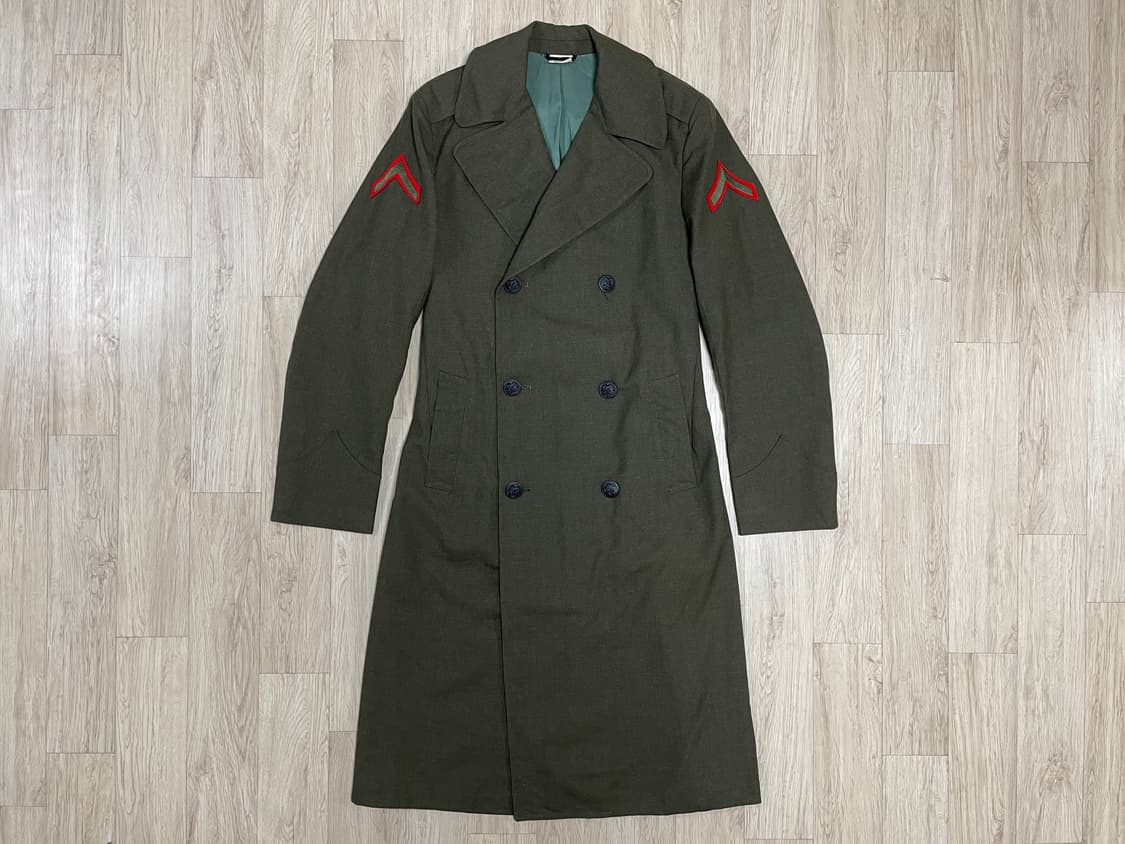 95~100) 80s 미군 해병대 오버 롱코트(민트급) 상품이미지1