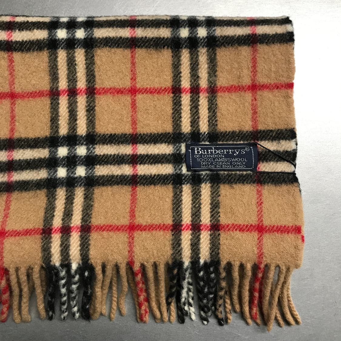 버버리 정품 램스울 머플러 베이지 상품이미지3