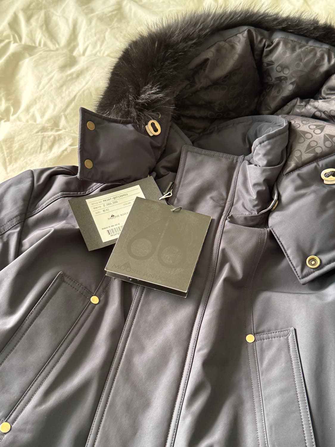 무스너클 패딩 거위털 사이즈 m 상품이미지3