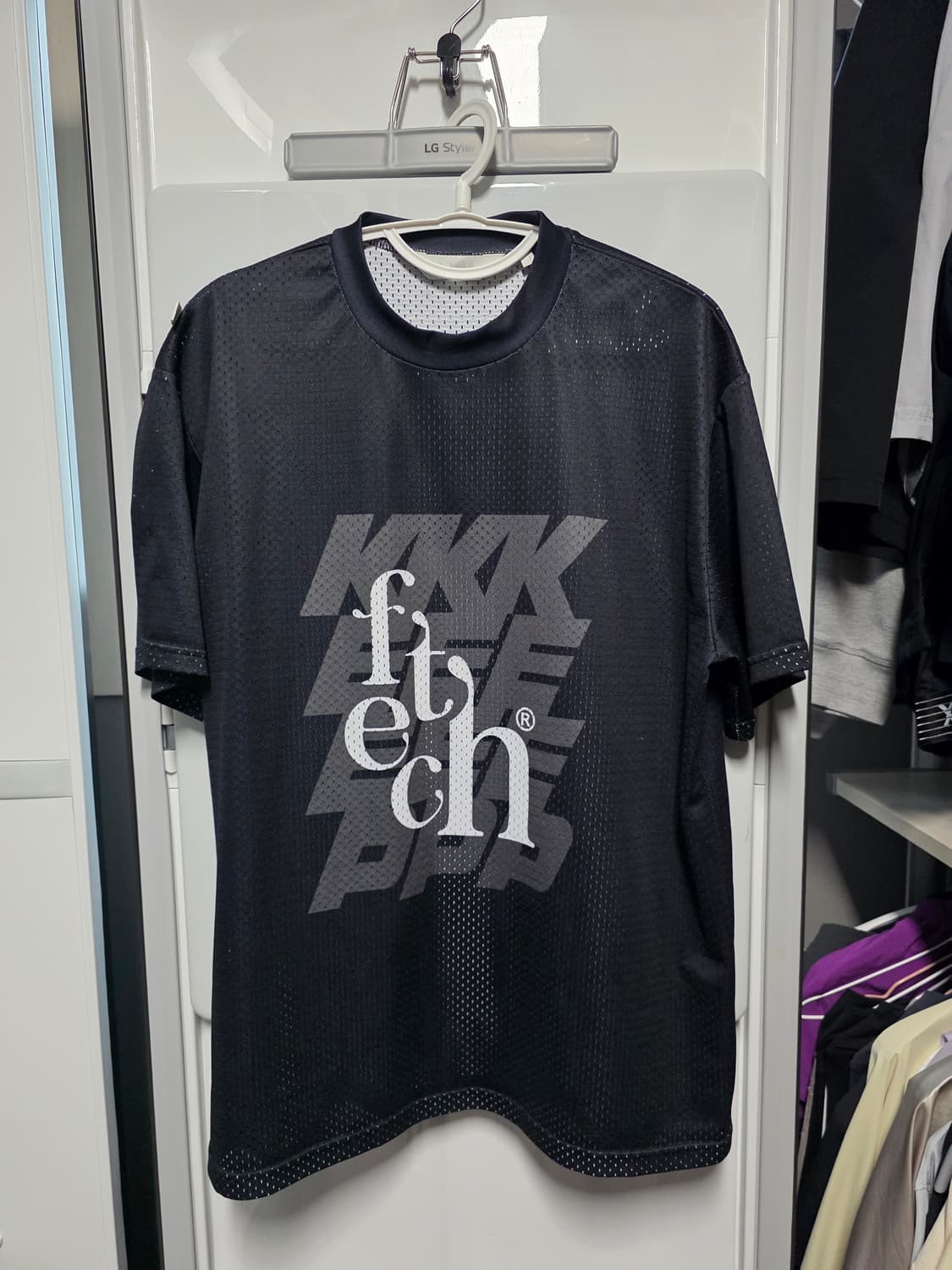 페치선데이 킵킵킵 메쉬 반팔 L 상품이미지1