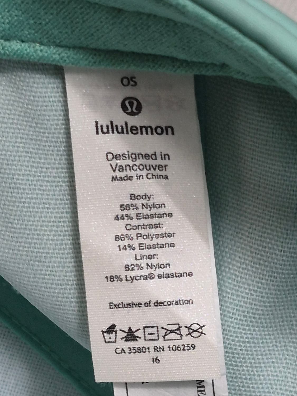 룰루레몬 민트색 볼캡 모자 상품이미지5