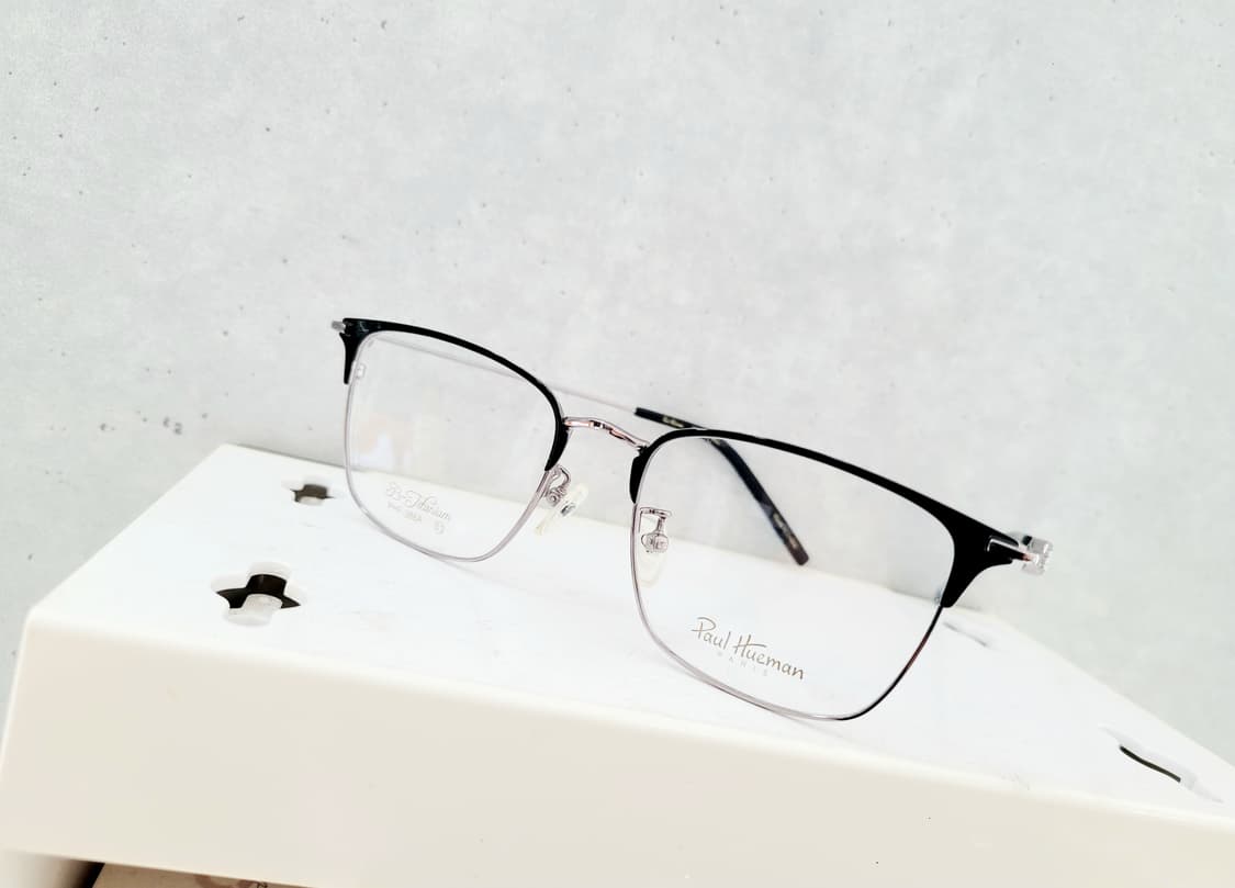 폴휴먼안경 PHF-386A 블랙/실버 티탄 상품이미지9