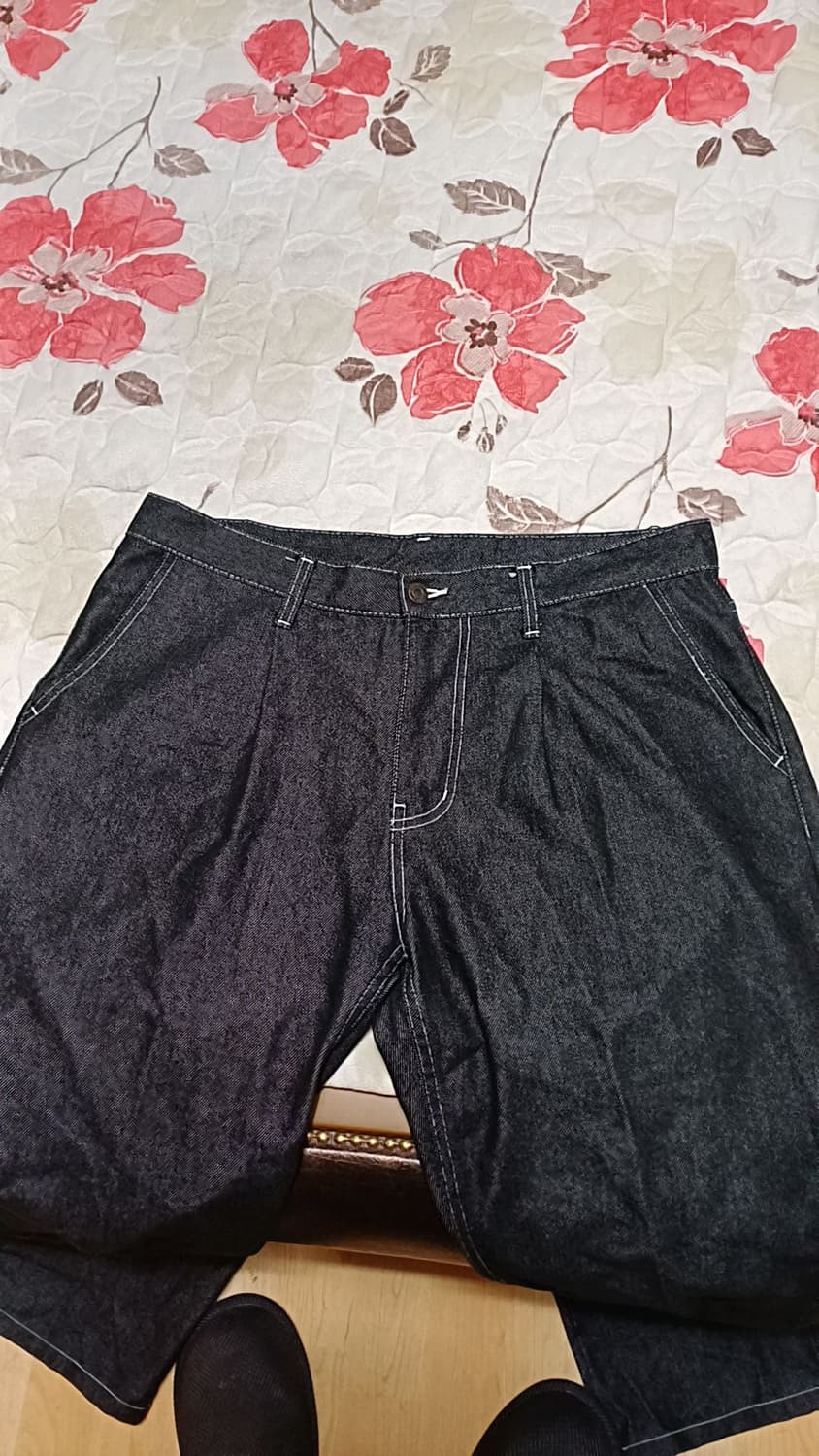 라퍼 와이드데님팬츠 실측33인치 기장105 상품이미지2