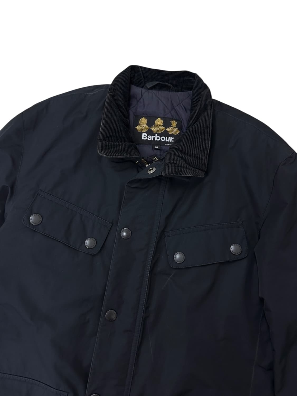 바버 고어텍스 누빔자켓 블랙네이비 (M) 상품이미지2