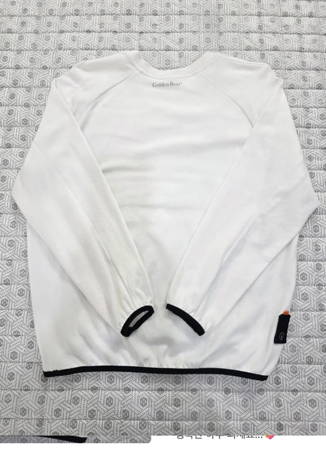골든베어 흰색 오버핏 맨투맨 95 상품이미지2