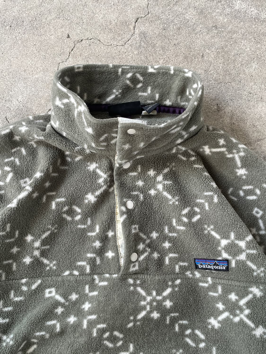 90s Patagonia Sage Green Synchilla SnapT 상품이미지5