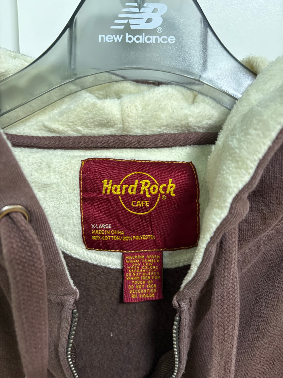 하드락카페 브라운 후드집업 상품이미지4