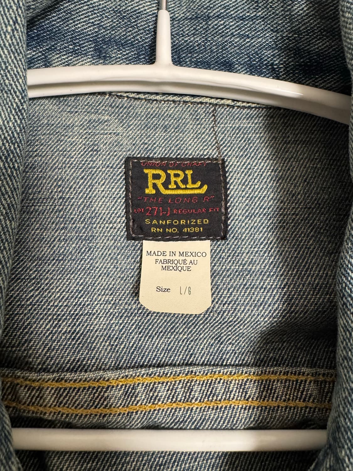 RRL Lot 271 데님 자켓 L사이즈 리랜드 상품이미지3