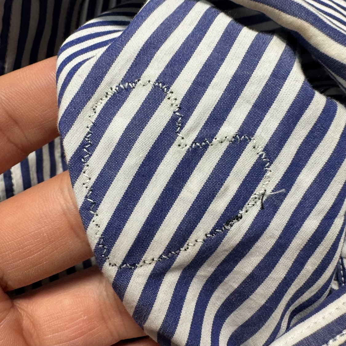 Name : 꼼데가르송 블랙와펜 스트라이프 셔츠 :)  상품이미지5